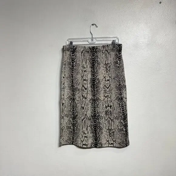 St. John Python Print Midi Skirt Sz 12 - Picture 8 of 11
